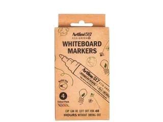Whiteboardmarker Artline 517 Eco Dry Safe rond Medium assorti 4 stuks - 3