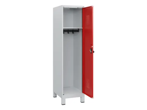 schoollocker,HxBxD 1630x400x500mm,1vak,vak B 400mm,draaigrendel,voeten