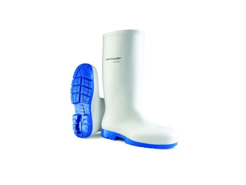 Botte Acifort Classic Safety S4 SRC PVC Blanc/semelle bleue 41