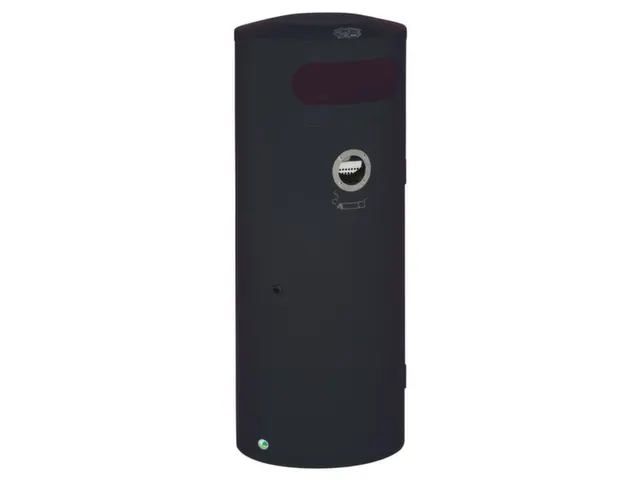 Combi-Asbak 70 Liter HxØ 1045x420mm Ral7021 Antraciet Afsluitbaar