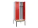 locker met bank,voor scheiding van kleding,HxBxD 2120x800x815mm,2vak