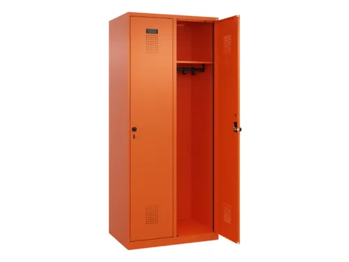 locker,HxBxD 1850x800x500mm,2vak,vak B 400mm,draaigrendel