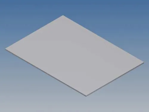 Aluminium Paneel Voor 10003 / MC 22 - Zilver - 77x55x1mm