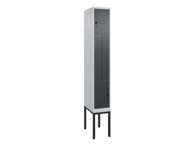 Z-garderobekast,HxBxD 2120x300x500mm,vak B 150/300mm,draaigrendel