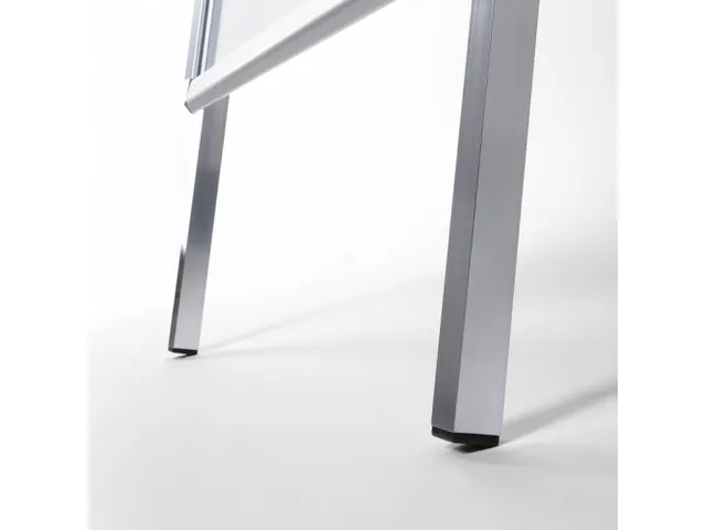 Chevalet de trottoir A1 Modèle A Coins arrondis argent