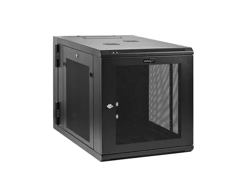 12U 4-Post Wandrack 19 Inch met Schap en Slot Wandmonteerbaar
