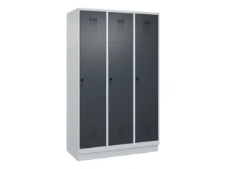 locker,HxBxD 1950x1200x500mm,3vak,vak B 400mm,draaigrendel,sokkel - 3