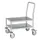 RVS duwbeugelwagen,draagverm. 200kg,laadvl. LxB 720x475mm,RVSplaat