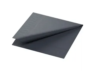 Duni Servet 24x24cm 2 laags Zwart 8x300 stuks - 1