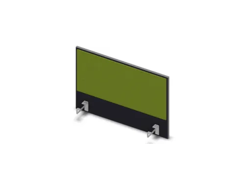 opzetpaneel bureau aanbouw zijkant CC-zwart BN7048-groen 800mm
