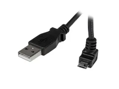 2m micro USB-kabel A-naar-micro-B met opwaartse hoek