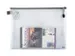 etui A4 Phat-Bag transparant taupe met ritssluiting