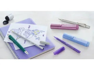 Faber-Castell Driehoekige gum Grip 2001 (3x grijs), 187100, 187100 - driehoekige gum grip