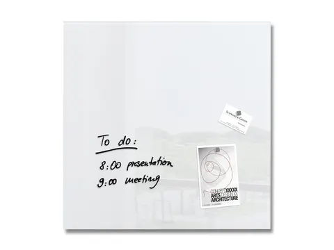 Glasmagneetbord Sigel Artverum 48x48x1.5cm Wit