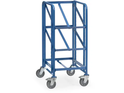 Eurobakkenwagens 2380 250kg 3 Etages 600x400mm Open Frame Ral5007