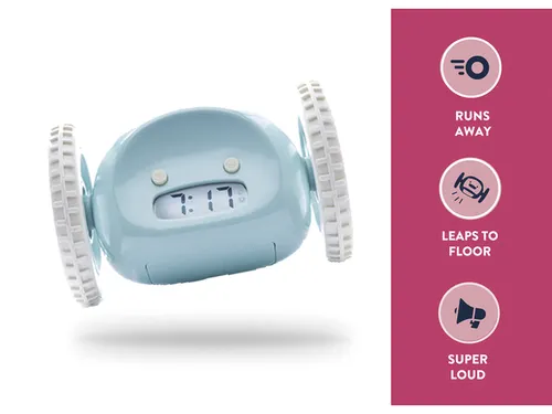 Wekker Clocky blauw