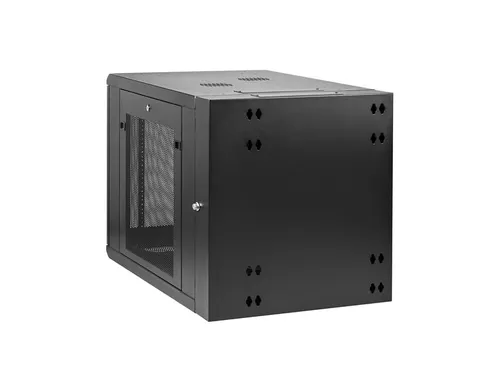 12U 4-Post Wandrack 19 Inch met Schap en Slot Wandmonteerbaar