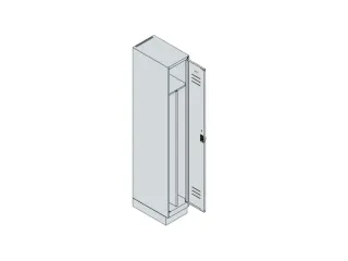 locker voor scheiding van kleding,HxBxD 1950x300x500mm,1vak - 3
