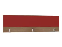 opzetpaneel,v. bureau,aanbouw achter,B 2000mm,NT-cherry,BN4011-rood