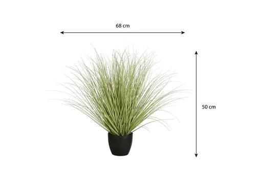 Kunstplant Mica Gras in plastic pot Ø14,5cm 68x50cm
