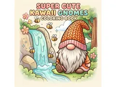 Kleurboek Super Cute Kawaii gnomes