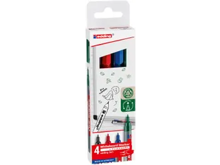 whiteboard marker E-361 assorti kleuren, blister van 4 stuks - 1