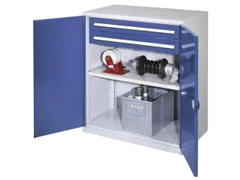 Materiaalkast Dubbelwandige Deur 1100x1000x600mm 1legbord 2laden