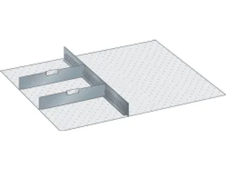 Indelingsmateriaal V. Front H 200Mm 1Gesleufde Lengteverdeler/2Dwarsve - 3