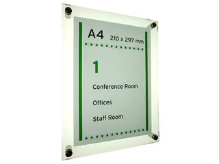 Menoor Deurbord Premium Glasslook A4 Plexiglas - 3