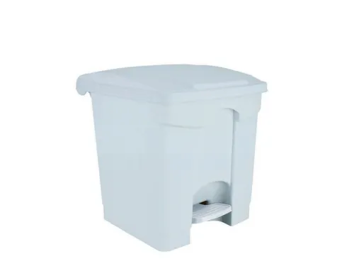Contitop,afvalbak met pedaal 30L wit