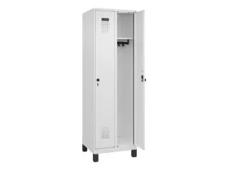 locker,HxBxD 1950x600x500mm,2vak,vak B 300mm,draaigrendel,voeten - 2