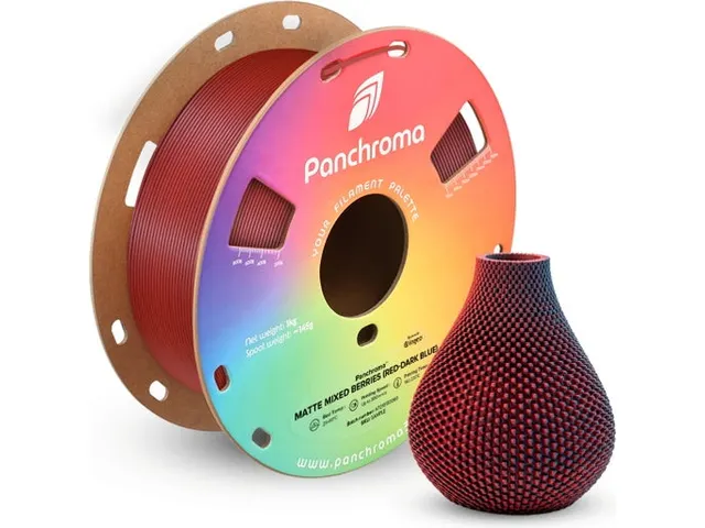 PLA Dual Matte 1,75mm rood-donkerblauw 1kg Panchroma 3D Filament