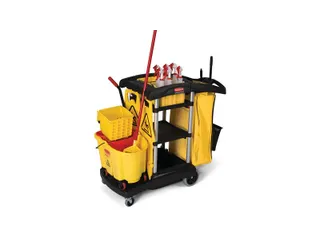 Reinigingswagen High Capacity Cart Rubbermaid Zwart - 2