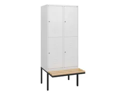 Dubbeldekse dekenkist,HxBxD 1950x800x815mm,2x2vak.,vak B 400mm