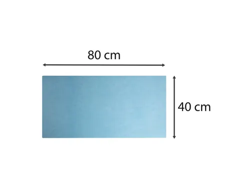 Sous-main souple PU 40x80cm marine/ciel