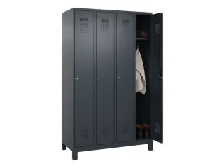 locker,HxBxD 1950x1200x500mm,4vak,vak B 300mm,cil.-slot,voeten - 1