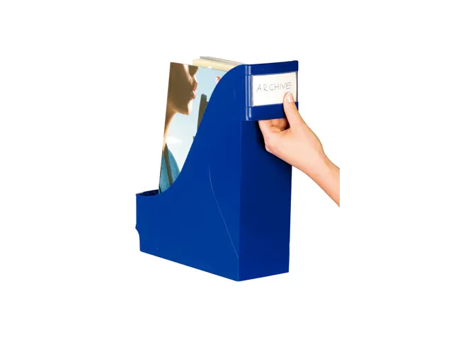 Tijdschriftcassette Leitz 2425 blauw extra breed