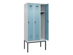 locker,HxBxD 2120x900x500mm,3vak,vak B 300mm,draaigrendel