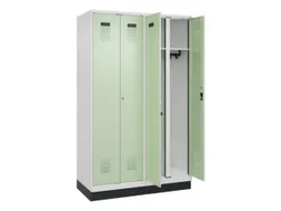 locker voor scheiding van kleding,HxBxD 1950x1200x500mm,4vak