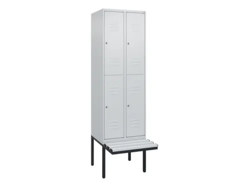 Dubbeldekse dekenkist,HxBxD 2120x600x815mm,2x2vak.,vak B 300mm