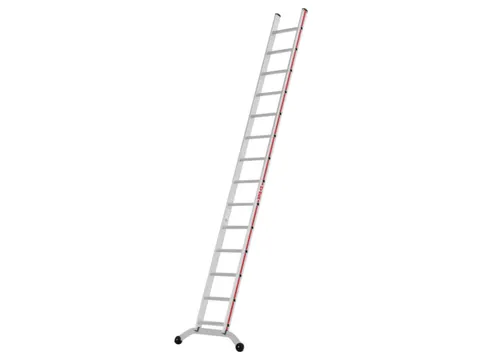 échelle d'appui à un côté 14marches renforcées lisse L 3 72m alu