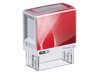 Tekststempel Colop Printer 20 +bon 4regels 38x14mm blauw - 3