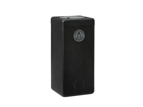 Afvalbak 90 liter, EarthBin grijs zwart