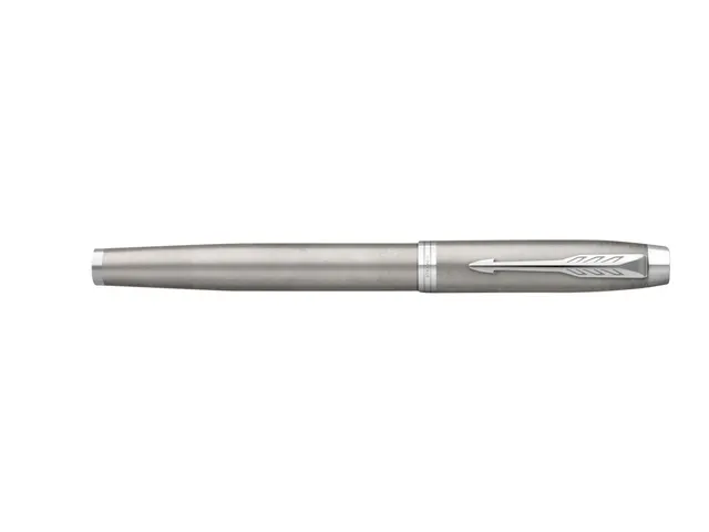 Parker IM Vulpen Stainless Steel CT Finish Medium Blauwe inkt