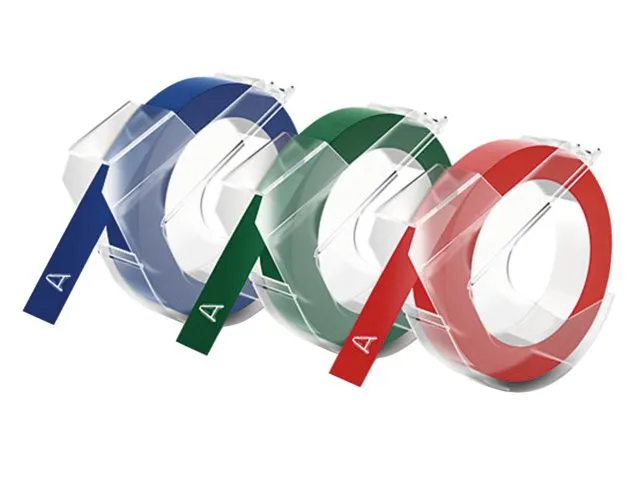 Labeltape Dymo rol 9mmx3M glossy vinyl assorti S0847750