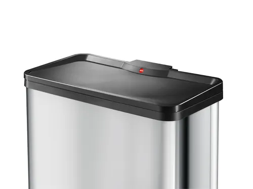 Gescheiden Afvalbak Öko Duo Plus 17 liter + 9 Liter RVS Zwart Hailo