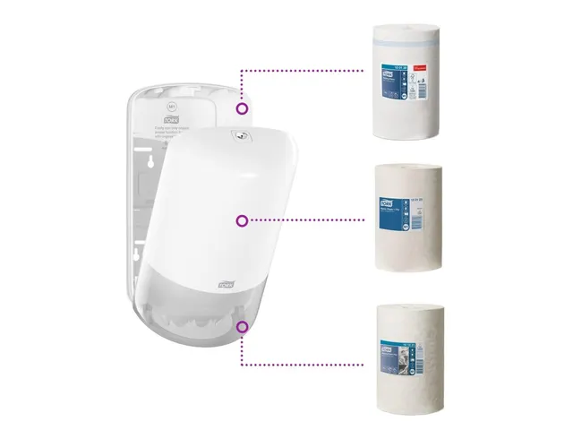 Tork 558000 Elevation M1 Mini Centerfeed Poetspapier Dispenser Wit