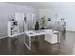 In hoogte verstelbaar bureau,HxBxD 650-850x1600x800mm,blad wit