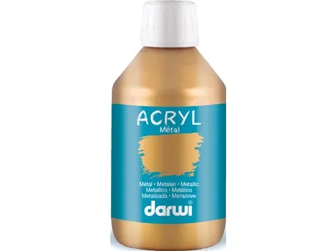 Darwi Metal Effect Acrylverf Goud 250ml