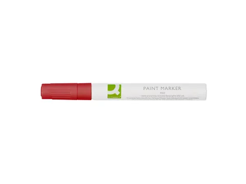 Marqueur peinture à base d'huile Q-CONNECT pointe ronde 2-3mm rouge